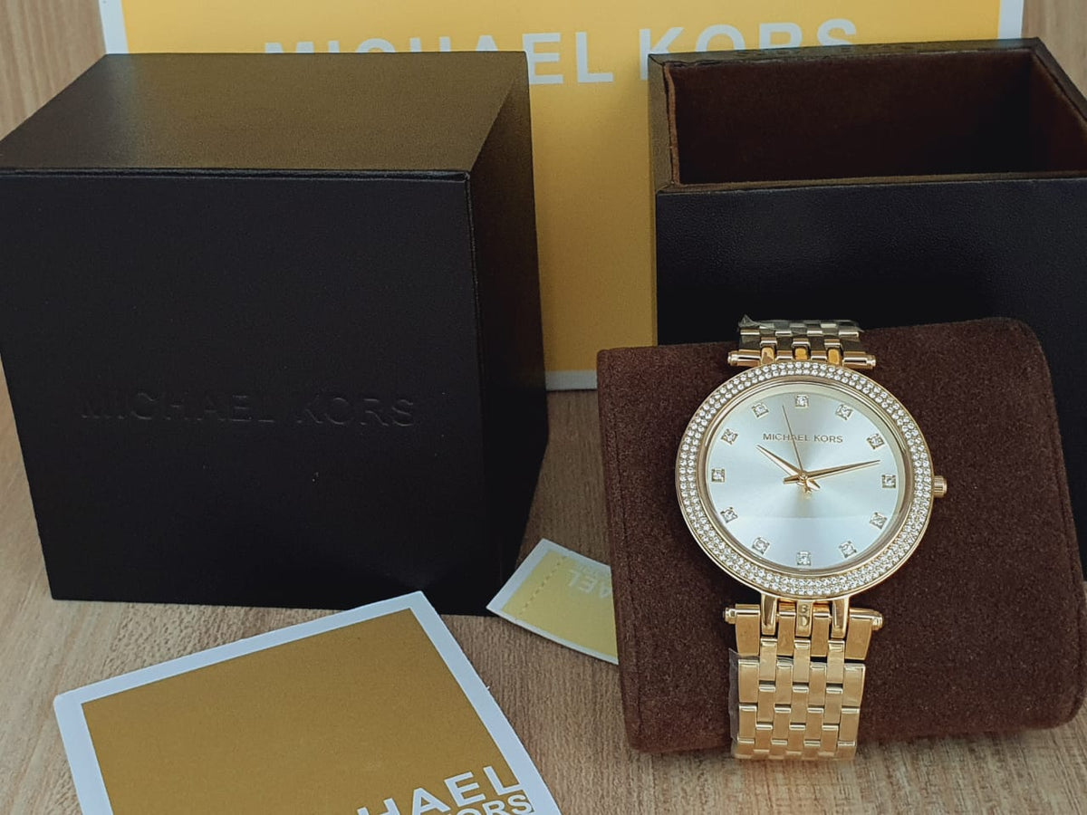 Michael Kors Darci Gold Dial Gold Stainless Steel Strap Watch for Women - MK3216
