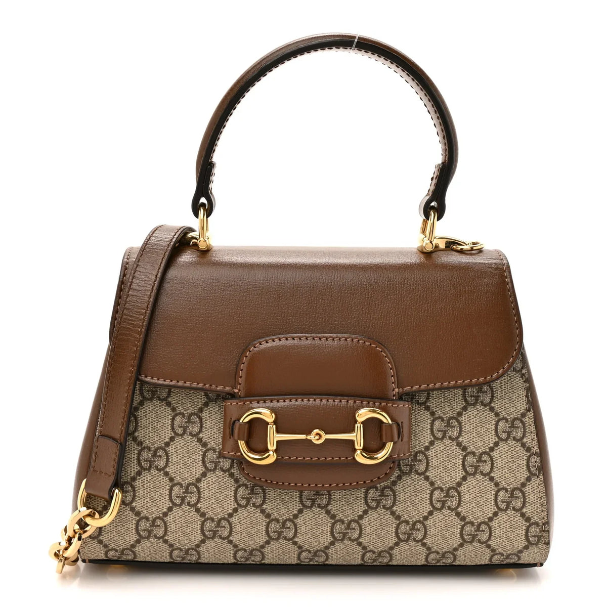 Gucci Horsebit 1955 Small Top Handle Bag - Brown