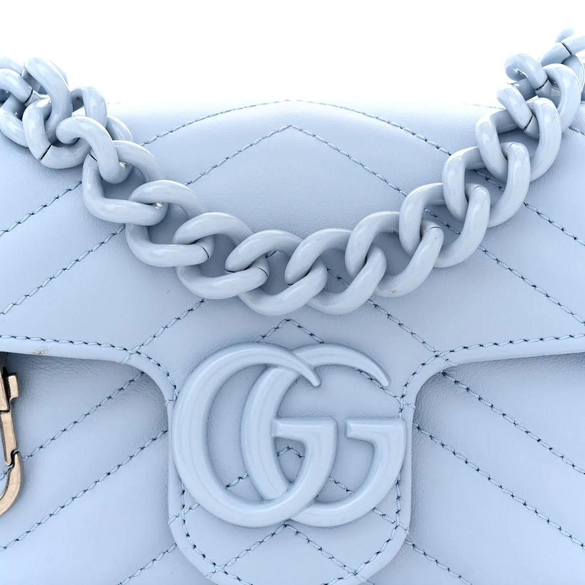 Gucci GG Marmont Chain Belt Bag – Blue
