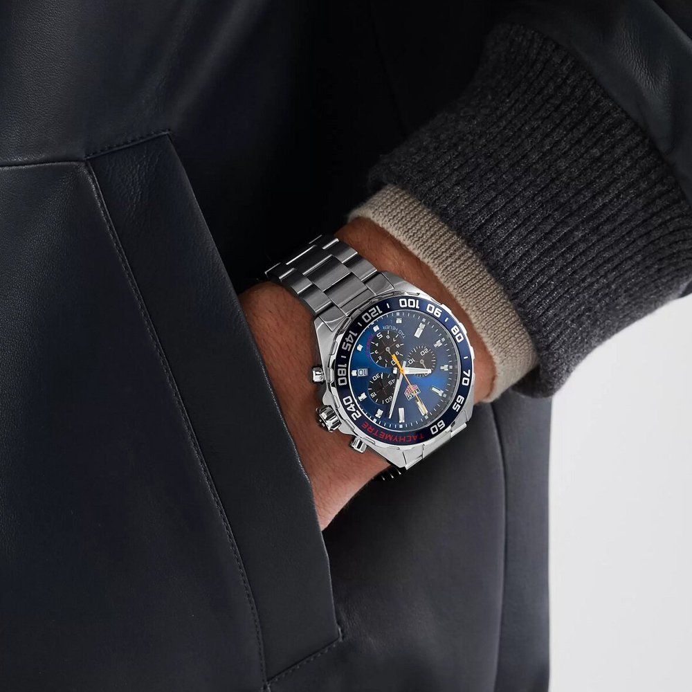 Tag Heuer Formula 1 Aston Martin Red Bull Racing Blue Dial Silver Steel Strap Watch for Men - CAZ101AB.BA0842