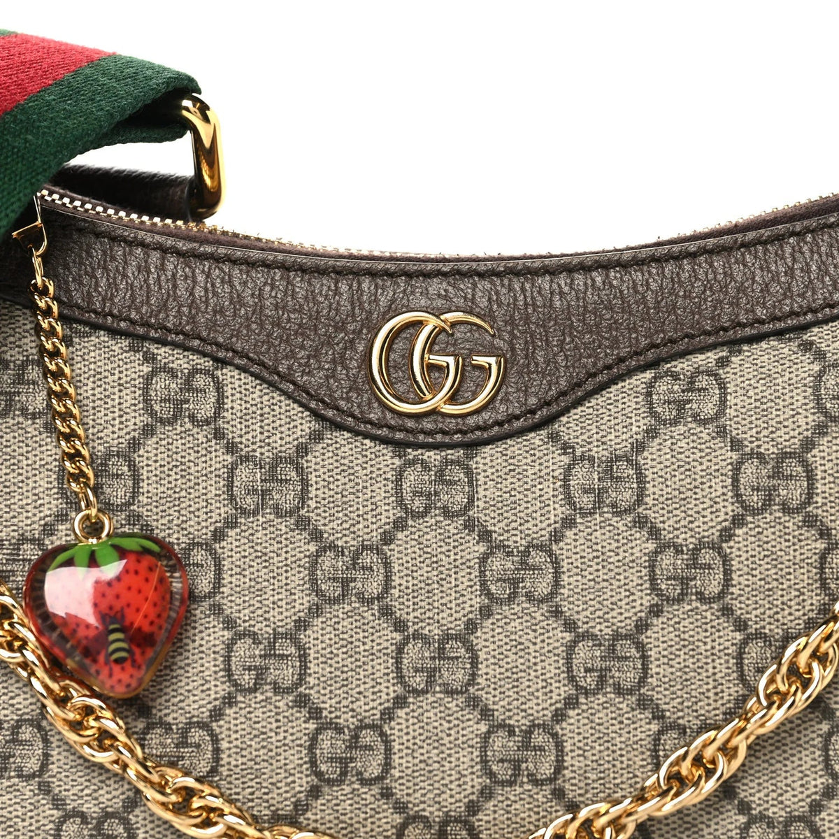Gucci Ophidia Small Chain Bag - Beige