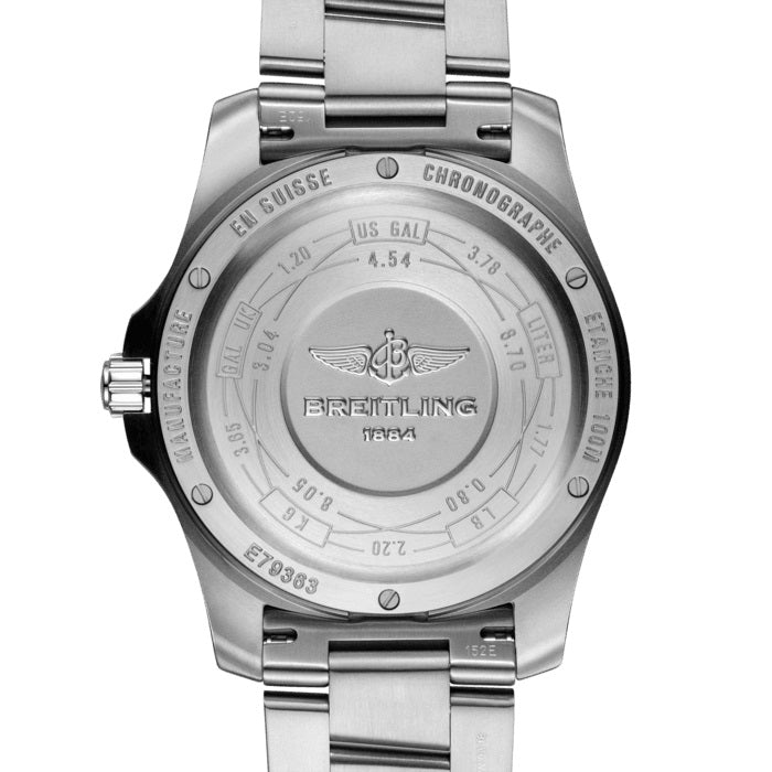 Breitling Aerospace Evo Blue Dial Silver Steel Strap Watch for Men - E79363101C1E1