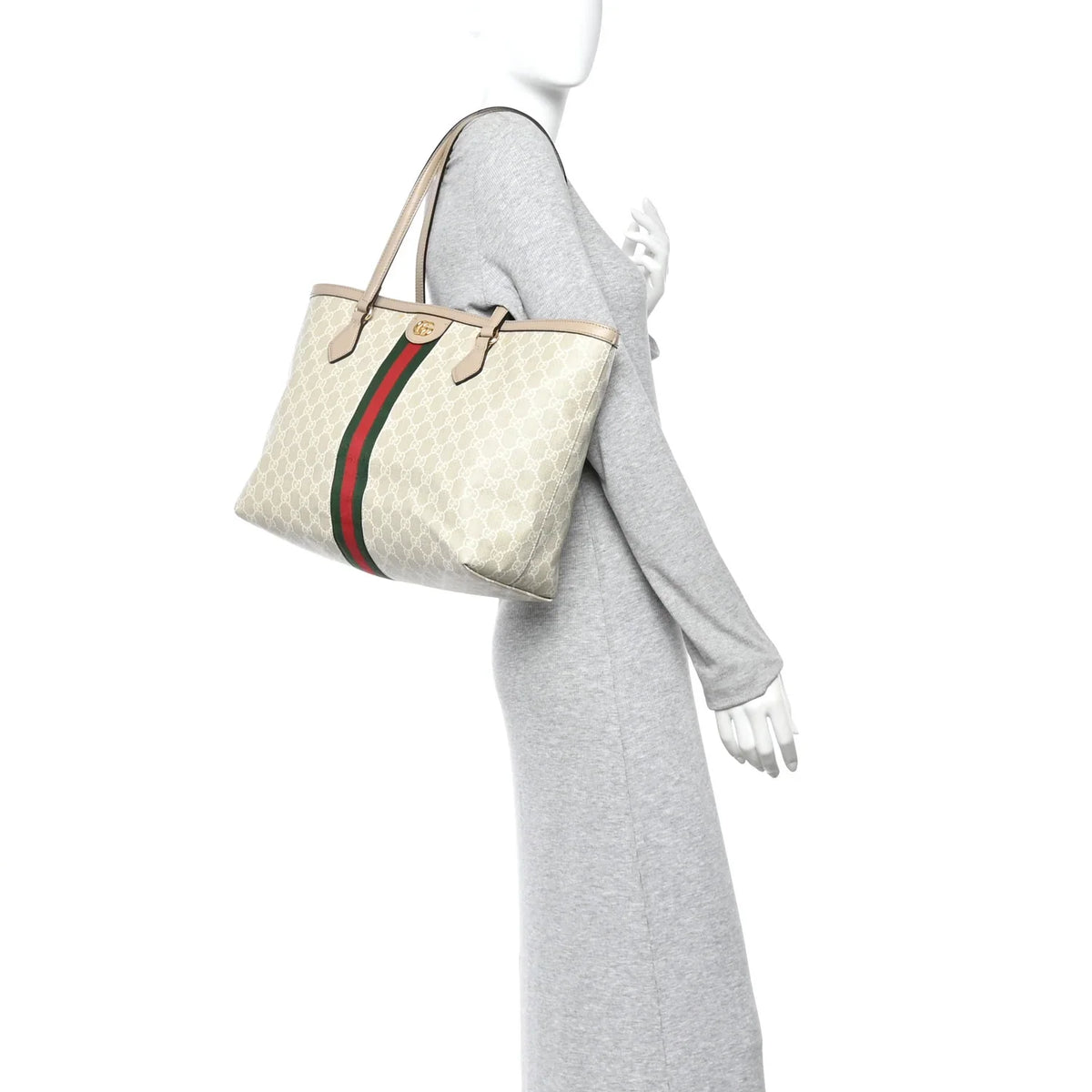 Gucci Ophidia Large Tote Bag – Beige