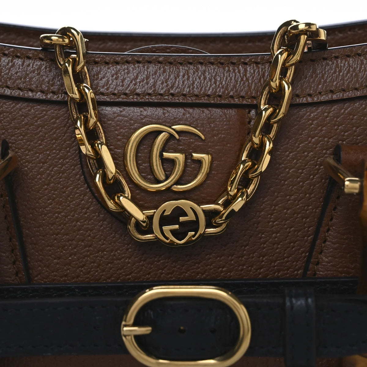 Gucci Diana Mini Tote Bag - Brown