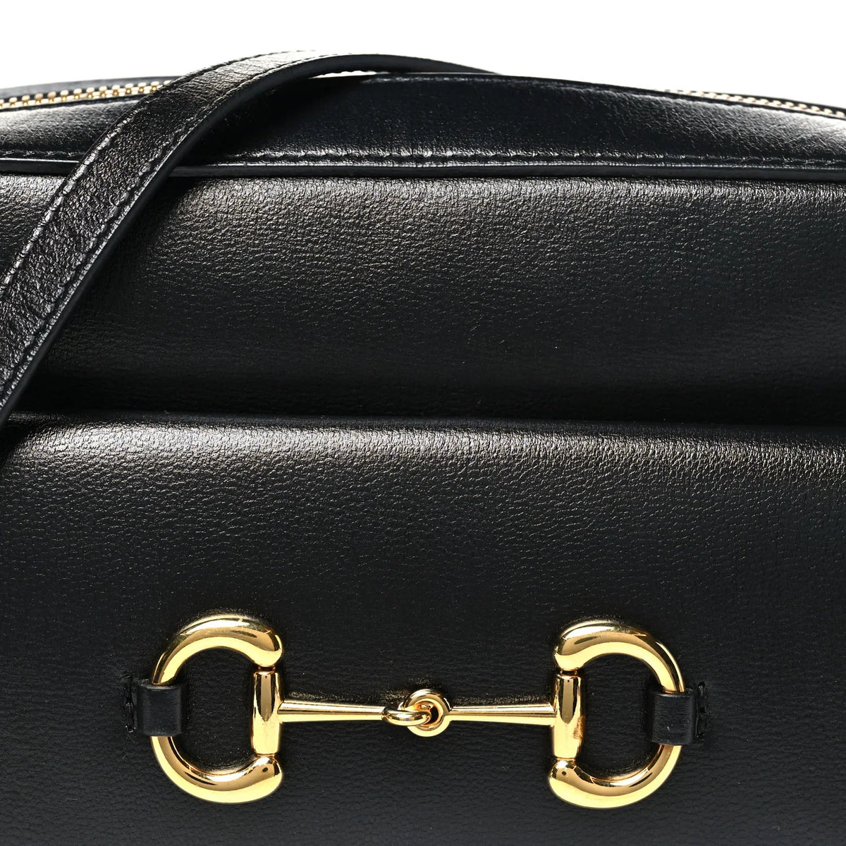 Gucci Horsebit 1955 Shoulder Leather Bag – Black