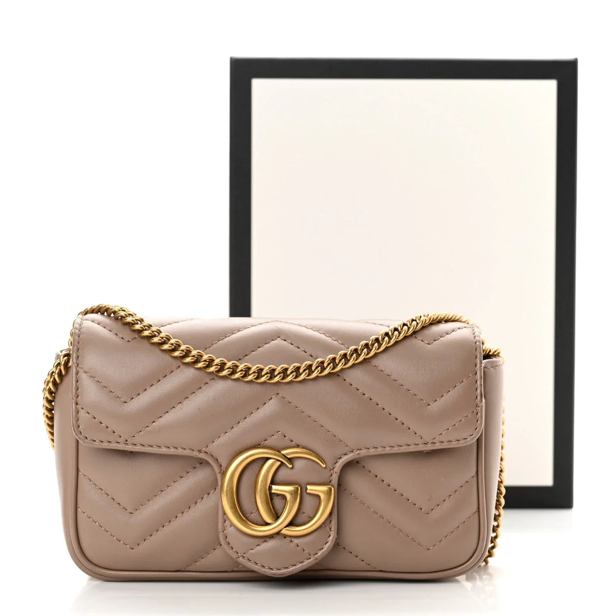 Gucci GG Marmont Mini Shoulder Bag - Dusty Pink