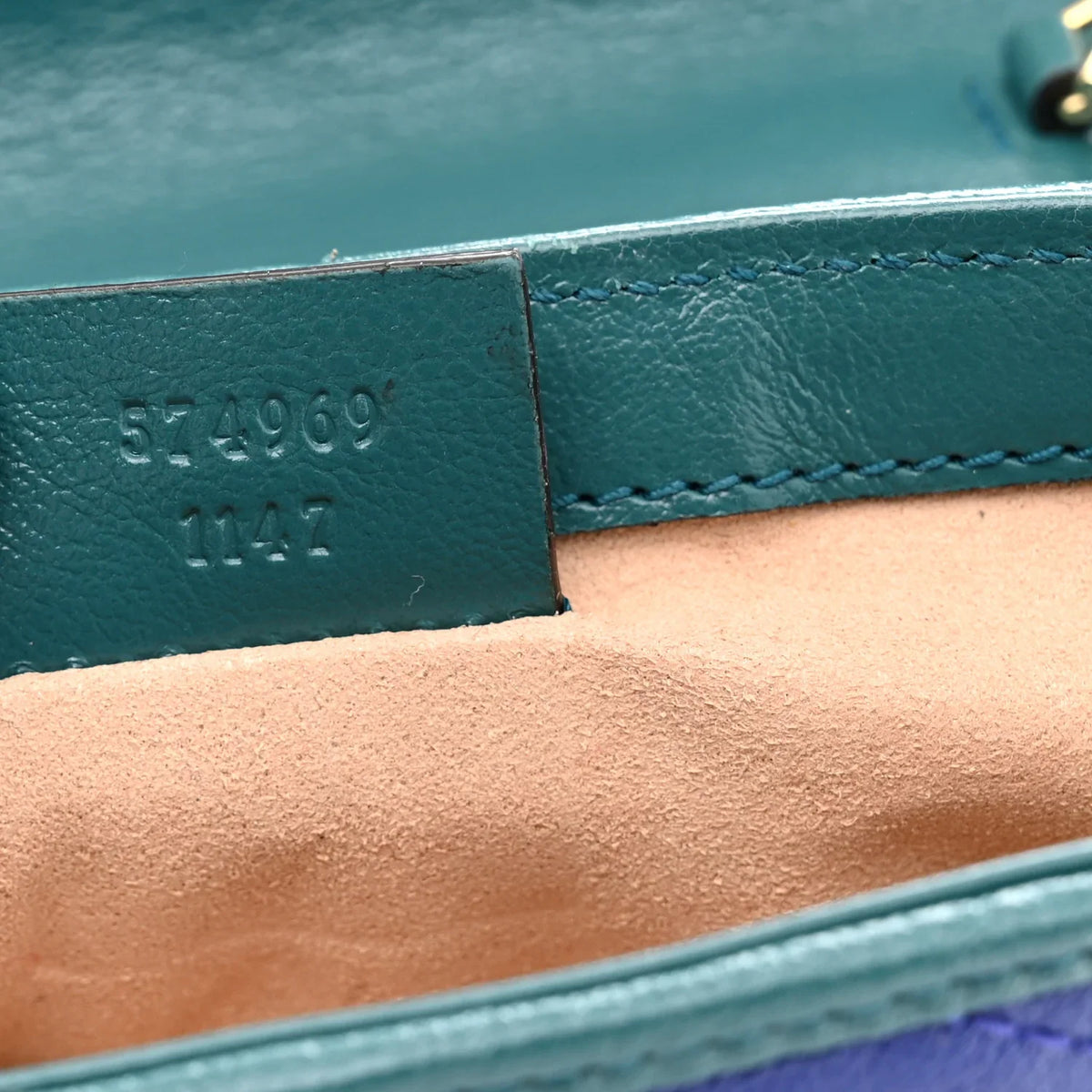 Gucci GG Marmont Medium Shoulder Bag - Blue