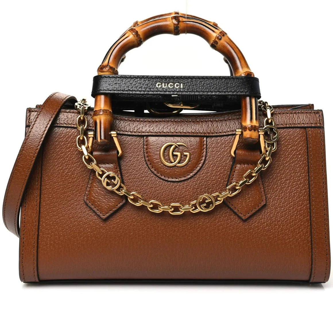 Gucci Diana Mini Tote Bag - Brown