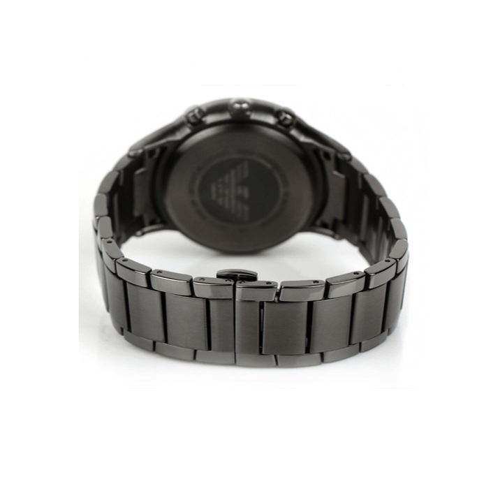 Emporio Armani Classic Chronograph Grey Dial Grey Steel Strap Watch For Men - AR2454