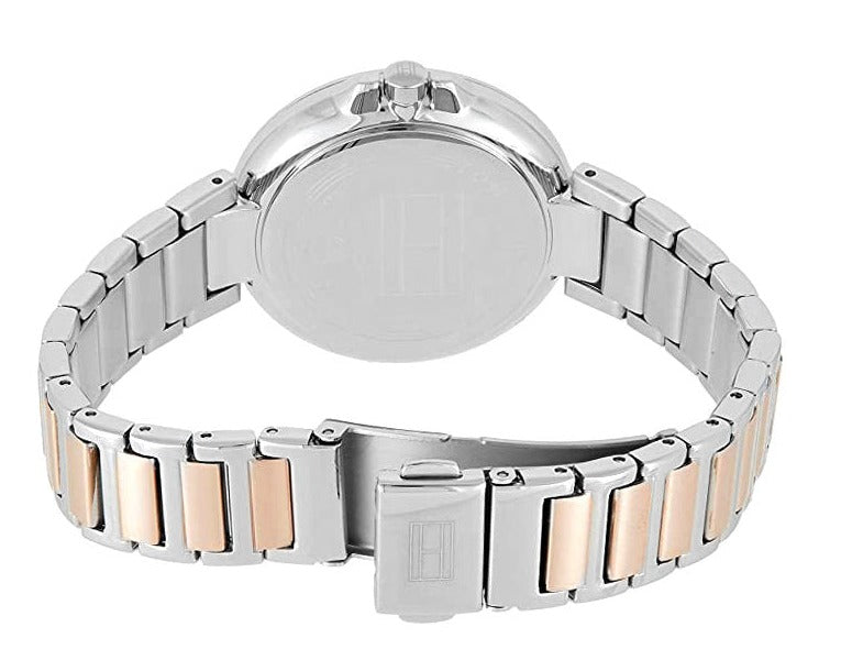 Tommy Hilfiger Angela Chronograph Pink Dial Two Tone Steel Strap Watch for Women - 1782127