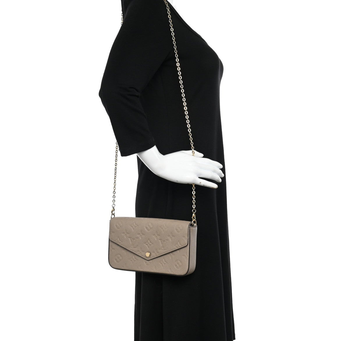 Louis Vuitton Pochette Félicie Wallet Shoulder Bag - Tourterelle