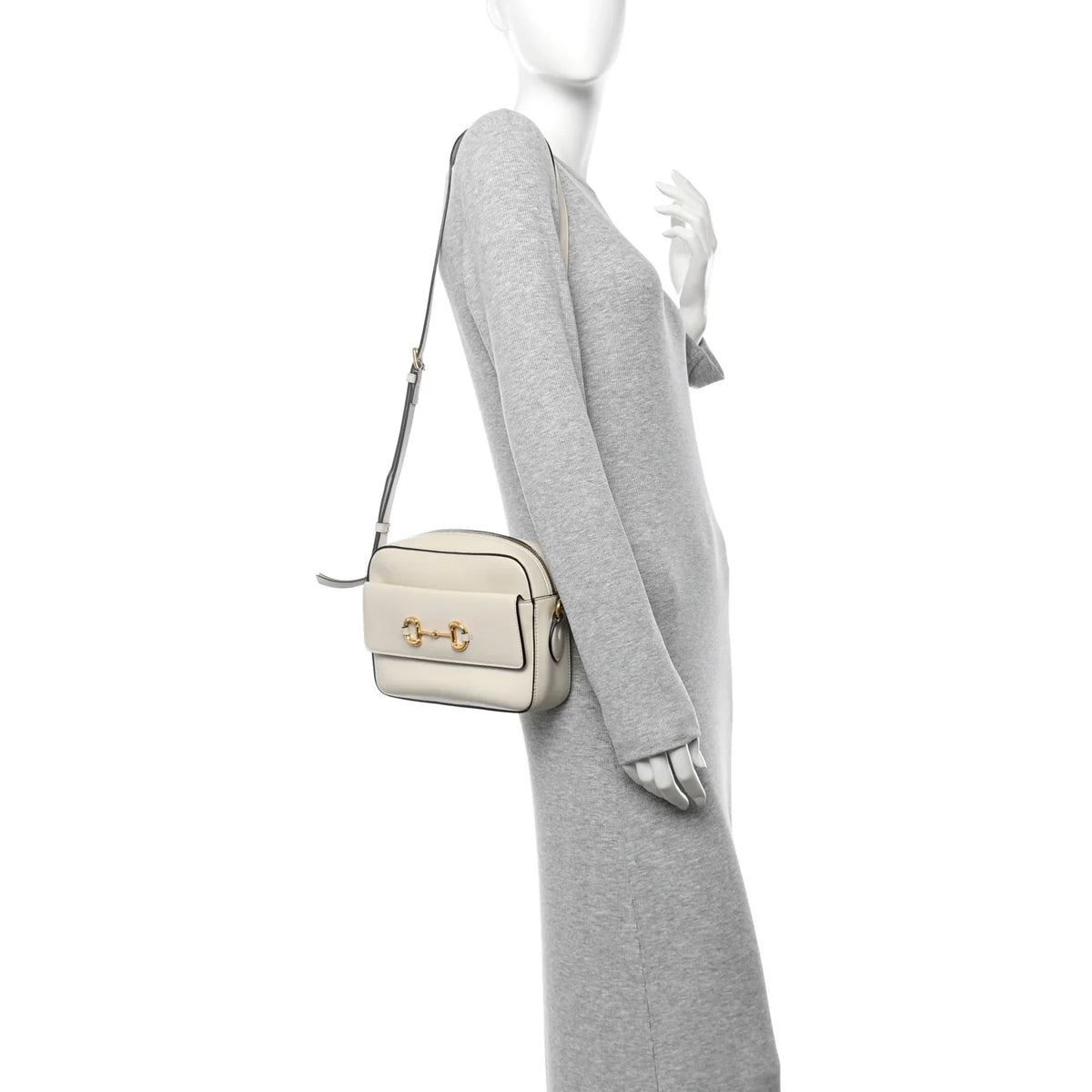 Gucci Horsebit 1955 Small Shoulder Bag – Mystic White