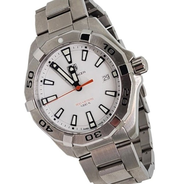 Tag Heuer Aquaracer White Dial Watch for Men - WBD1111.BA0928