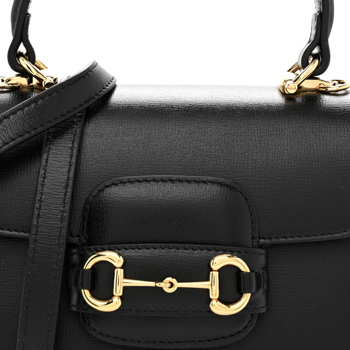 Gucci Horsebit 1955 Small Top Handle Bag - Black