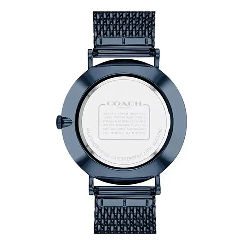 Coach Charles Blue Dial Blue Mesh Bracelet Watch for Men - 14602146
