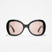 Chanel Women Butterfly Black Sunglasses