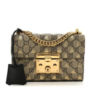 Gucci GG Supreme Small Bees Shoulder Bag – Beige
