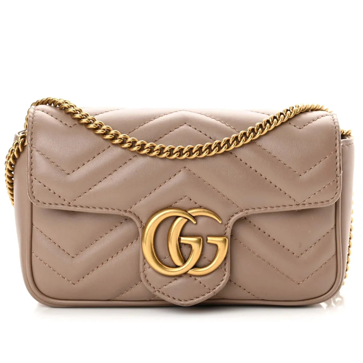 Gucci GG Marmont Mini Shoulder Bag - Dusty Pink