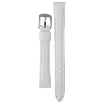 Fossil Classic Minute White Dial White Leather Strap Watch for Women - BQ3328