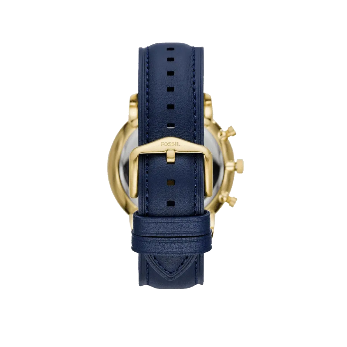 Fossil Neutra Chronograph Blue Dial Blue Leather Strap Watch for Men - FS5790
