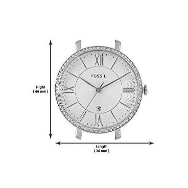Fossil Jacqueline White Dial Silver Steel Strap Watch for Women - ES3545