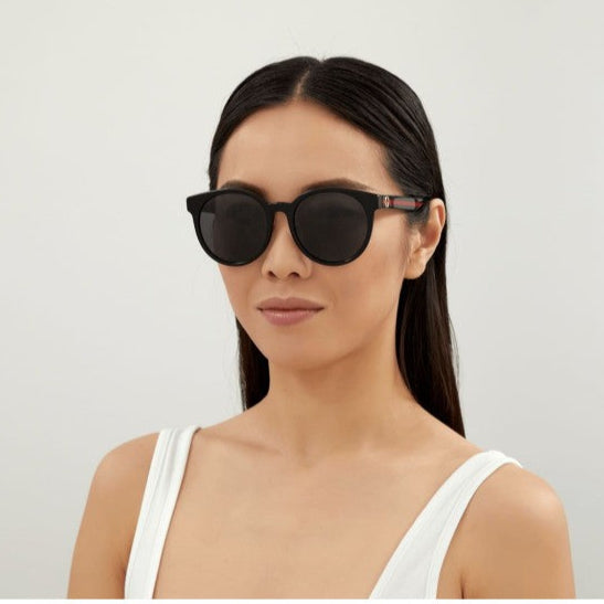 Gucci GG0416SK Round Black Sunglasses