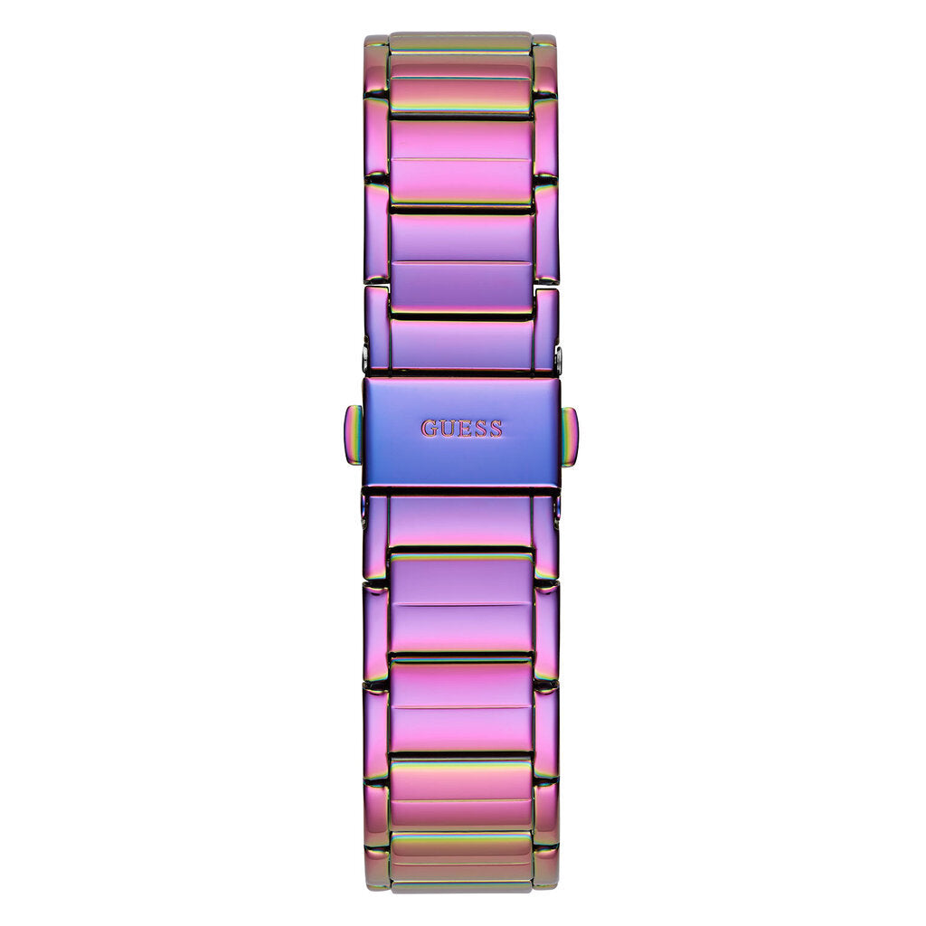 Guess Fusion Chronograph Purple Dial Purple Steel Strap Watch for Women - GW0552L4