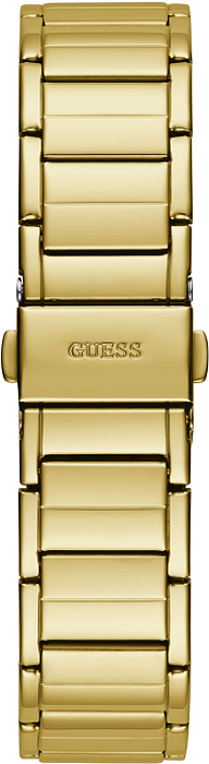 Guess Fusion Chronograph Gold Dial Gold Steel Strap Watch for Women - GW0552L2