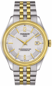 Tissot Ballade Powermatic 80 Chronometer Silver Dial Two Tone Steel Strap Watch For Men - T108.408.22.037.00