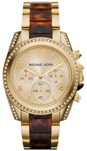 Michael Kors Blair Gold Dial Two Tone Steel Strap Watch for Women - MK6094