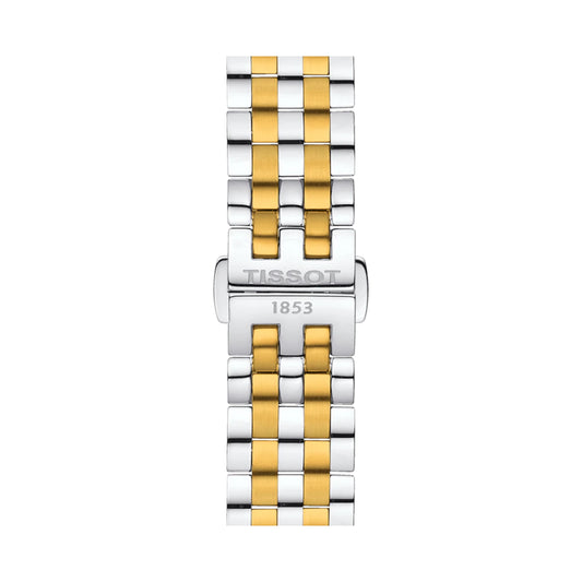 Tissot T Classic Bridgeport Mother of Pearl Dial Two Tone Steel Strap Watch For Women - T097.010.22.116.00