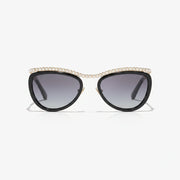 Chanel Women Cat-Eye Black Sunglasses