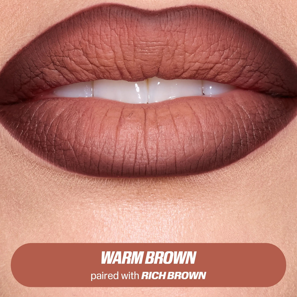 Huda Beauty Automatic Matte Lip Pencil – Warm Brown