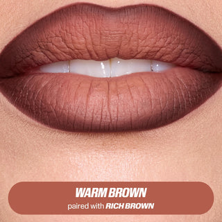 Huda Beauty Automatic Matte Lip Pencil – Warm Brown