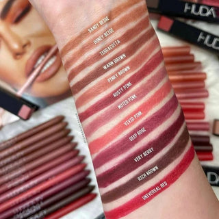 Huda Beauty Automatic Matte Lip Pencil – Warm Brown