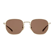 Gucci Round Frame Shiny Gold Sunglasses
