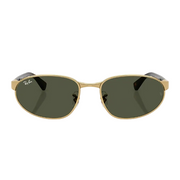 Ray Ban Women Irregular Frame Shimmer Gold Sunglasses
