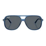 Ray Ban Women Square Frame Polished Blue Sunglasses