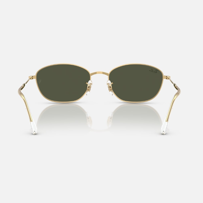 Ray Ban Women Irregular Frame Glitter Gold Sunglasses