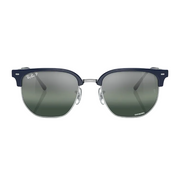 Ray Ban Women Irregular Frame  Polished Blue On Silver Sunglasses