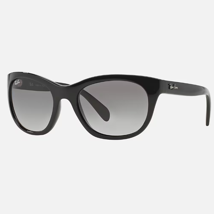 Ray Ban Women Square Frame Licorice Black Sunglasses