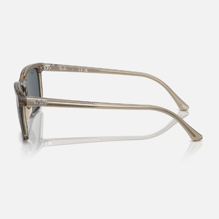 Ray Ban Men Rectangle Frame Tortilla Brown Sunglasses