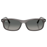 Ray Ban Men Rectangle Frame Light Grey Sunglasses