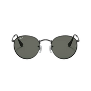 Ray Ban Women Round Frame Caviar Black Sunglasses