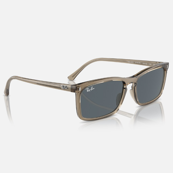 Ray Ban Men Rectangle Frame Tortilla Brown Sunglasses