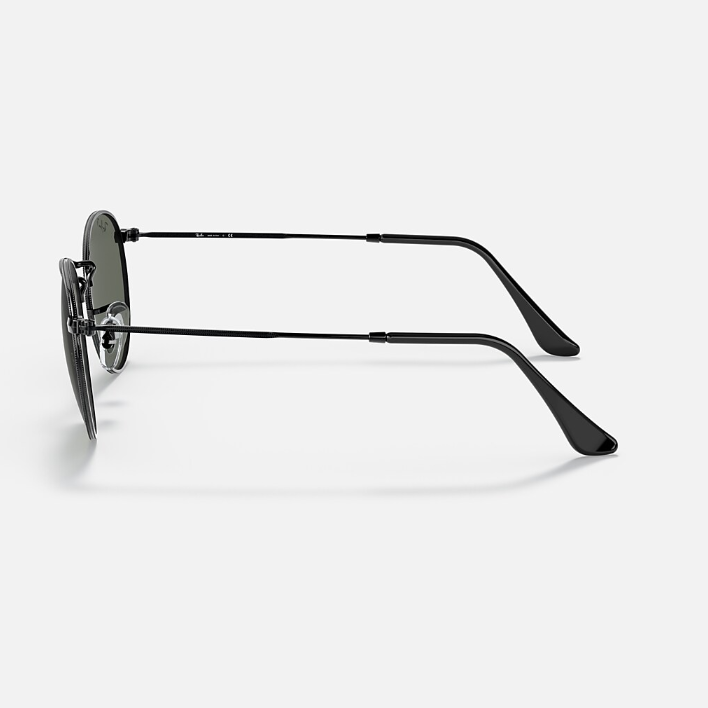 Ray Ban Women Round Frame Caviar Black Sunglasses