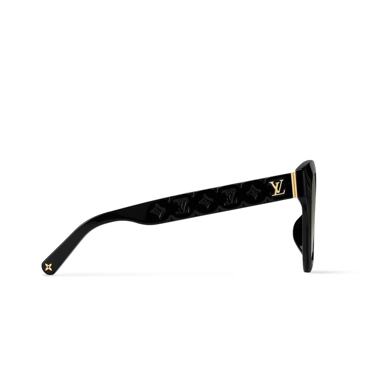 Louis Vuitton Women Round Frame Ebony Sunglasses
