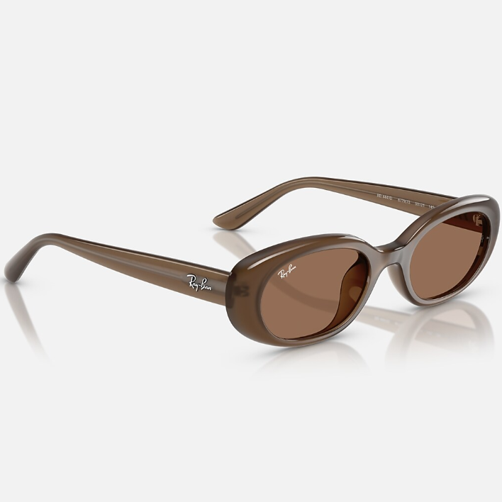 Ray Ban Men Pillow Frame Opal Brown Sunglasses