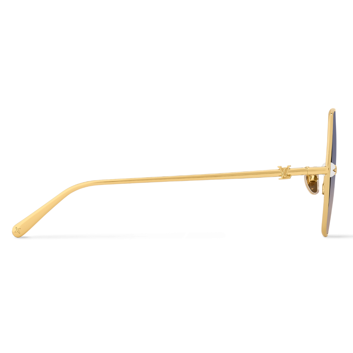 Louis Vuitton Women Square Frame Desert Gold Sunglasses