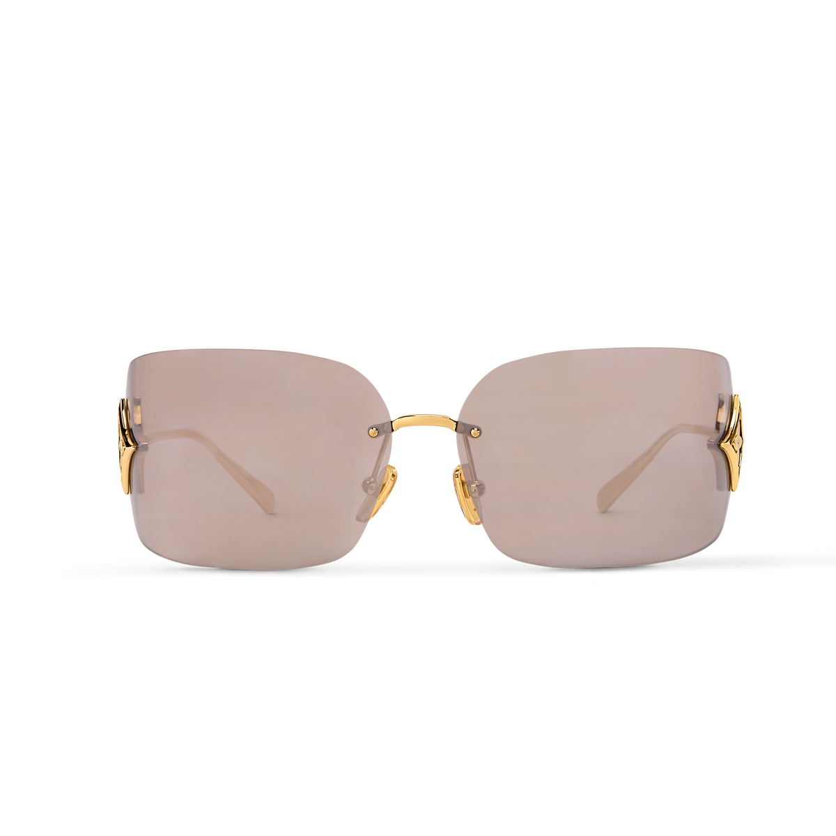 Louis Vuitton Women Rimless Frame Gold Sunglasses
